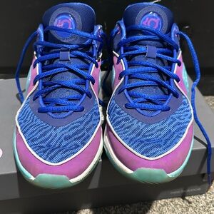 Men’s Nike KD 16 Purple/Royal/Aqua 10.5 Basketball Shoes